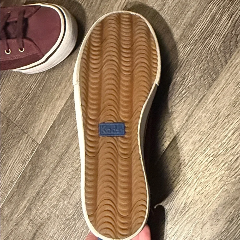Keds Women's Maroon Canvas Sneakers - Picture 6 of 10